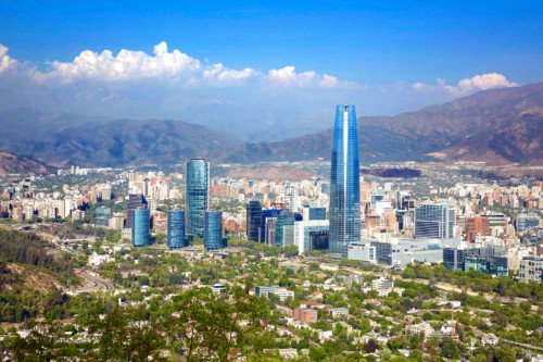 Blick auf Santiago De Chile
